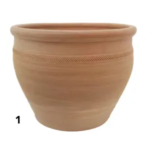 Woodlodge 38cm Terracotta Atlas Pot (Choice of 2)